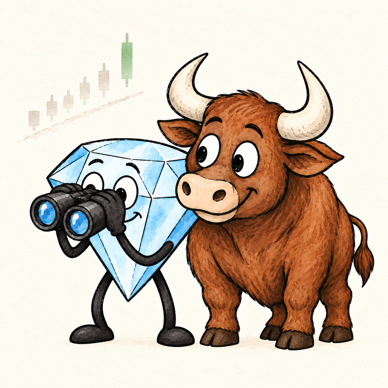 Diamond Setups bull and diamond logo